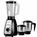Soul 3 Jars Mixer Grinder 650W  | 45 Min Non Stop Running | 2 SS Jars, 1 Juicing Jar | SS Blades | 5 Yr Onsite Warranty | (Soul_MG_3Jar_Black)
