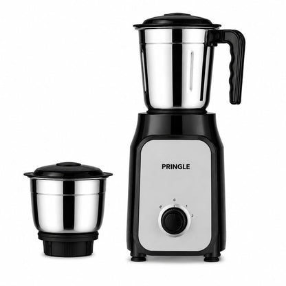 Bolt 550W 2 Jar Mixer Grinder | 2 SS Jars | SS Blades | 2 Yr Warranty | Black Silver