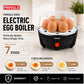 EB02 Electric Egg Boiler 350W | Boils Up to 7 Eggs | 3 Boiling Modes | Black