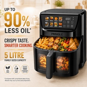 AirPro DLX 5L Air Fryer| OneTouch Digital Display| 1500W| 8 Presets