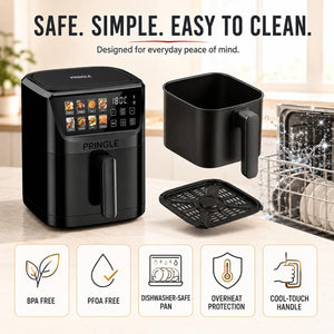 AirPro 5L Air Fryer | Toxin-Free | 1500W | 8 Presets | 90% Less Oil