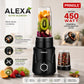 Alexa Nutri Blender 450W | Smoothie Maker & Mixer Grinder | 2 Jars | Sipper & Storage Lids | Dual Blade System | Black (AlexaPro_NB_2Jar)