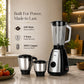 Soul 3 Jars Mixer Grinder 650W  | 45 Min Non Stop Running | 2 SS Jars, 1 Juicing Jar | SS Blades | 5 Yr Onsite Warranty | (Soul_MG_3Jar_Black)
