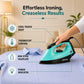 Venus 1000W Automatic Dry Iron | Large Soleplate | Anti-Bacterial German Coating | Quick Heat | Shock Proof | Blue
