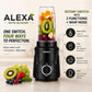 Alexa Nutri Blender 450W | Smoothie Maker & Mixer Grinder | 2 Jars | Sipper & Storage Lids | Dual Blade System | Black (AlexaPro_NB_2Jar)