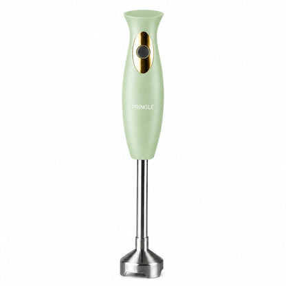 Pringle HB108 DLX Hand Blender | 300W Motor | Stainless Steel Blades | Penta Flow Technology | One-Touch Operation | Ideal for Smoothies, Soups, Purees & Baby Food | Green