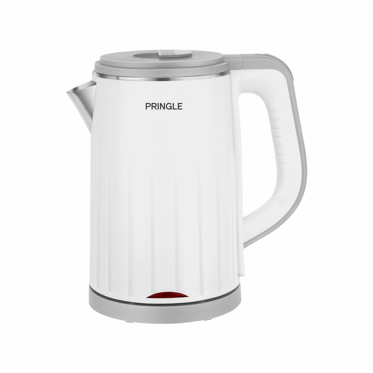 Pringle Electric Kettle IVY 1.2(1500Watt) Stainless Steel Cool Touch Outer Body with 12 Months Onsite Warranty- White