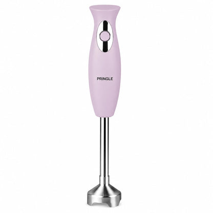 Pringle HB108 DLX Hand Blender | 300W Motor | Stainless Steel Blades | Penta Flow Technology | Detachable Stem | One-Touch Operation | Ideal for Smoothies, Soups, Purees & Baby Food | Pink