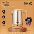 Inspire 1.8 Ltr Electric Kettle 1500 Watts with Boil Dry Protection & Auto-Shut Off, Concealed Heating Element| 360 Deg Cordless Base, Wide Mouth Opening , Premium finish ,With power Indicator and steam sensor ( Brown)