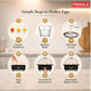 EB02 Electric Egg Boiler 350W | Boils Up to 7 Eggs | 3 Boiling Modes | Black