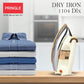 Heavyweight Dry Iron DI-1104 | 1000W | 2 Kg | Japanese Quick Heat Technology | Shock Proof Body | White