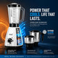 Soul 650W 3 Jars Mixer Grinder | 2 SS Jars (Wet, Dry & Chutney) 1 Juicing Jar | Copper Motor | SS Blades | 5 Yr Onsite Warranty | White Silver