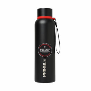 Pringle 520ml Thermosteel Bottle, Black | 24 Hours Hot and Cold | Easy to Carry | Rust & Leak Proof | Tea | Coffee | Office| Gym | Home | Kitchen | Hiking | Trekking | Travel Bottle