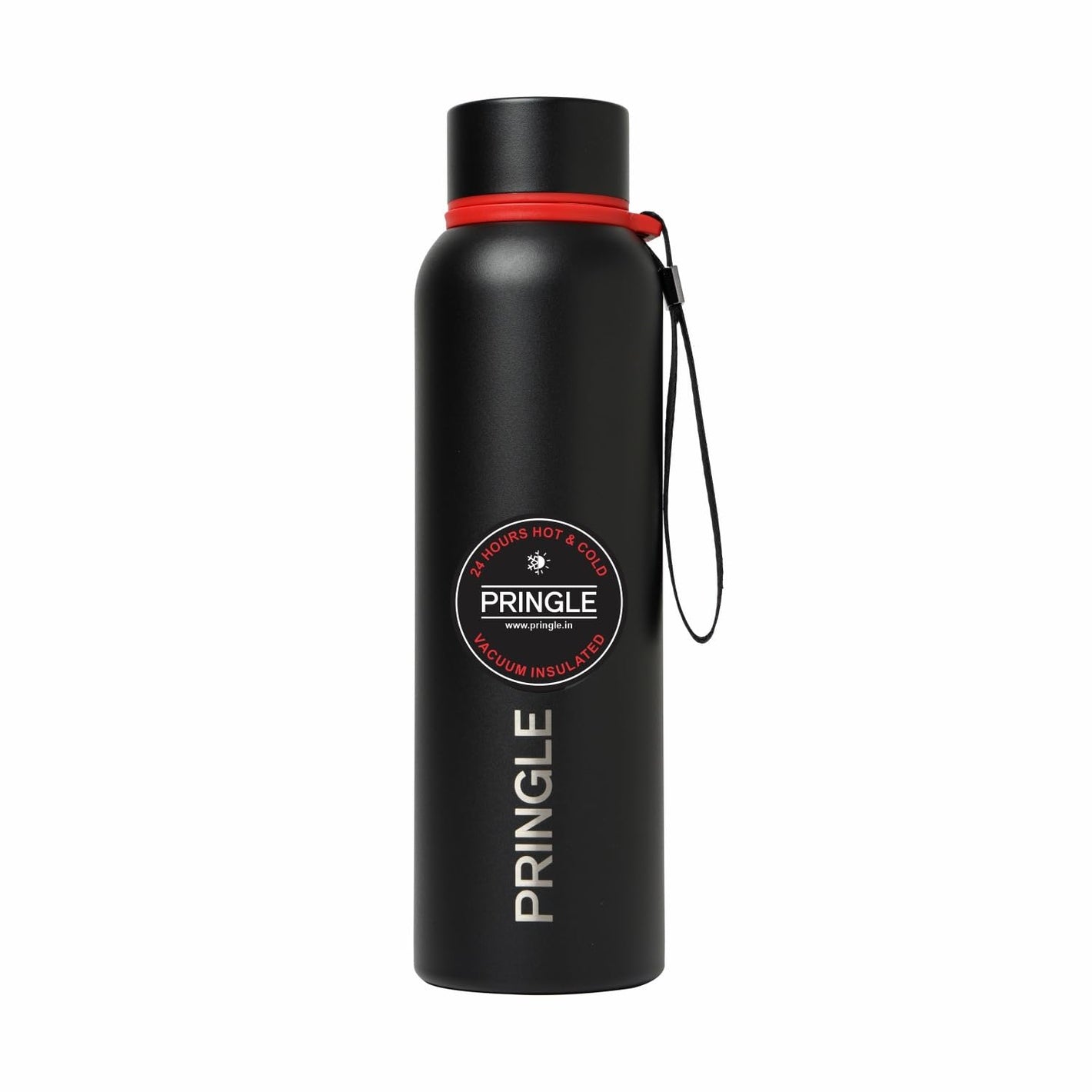 Pringle Ariel 850ml Hydrosteel Bottle, Black | 24 Hours Hot and Cold | Easy to Carry | Rust & Leak Proof | Tea | Coffee | Office| Gym | Home | Kitchen | Hiking | Trekking | Travel Bottle