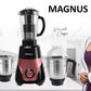 Pringle Magnus 800 Watts Mixer Grinder with 4 Jars | 3 Stainless Steel Multipurpose Jars & 1 Juicer Jar | ABS Body | Heavy Duty Motor | 5 Year Warranty on motor | Magenta