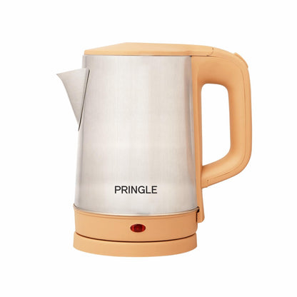 Pringle Electric Kettle Inspire 1.5 Ltr 1500 Watts with Boil Dry Protection & Auto-Shut Off, Concealed Heating Element| 360 Deg Cordless Base, Wide Mouth Opening , Premium finish ,With power Indicator and steam sensor ( Brown)