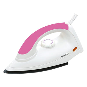 Pringle DI-1109 1000W Light Weight Dry Iron with Advance Soleplate and Anti-bacterial German Coating Technology- Pink