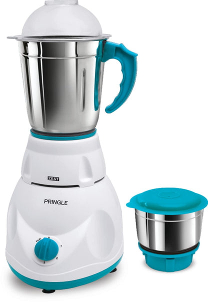 Pringle 550Watt Mixer Grinder with 2 Leak Proof Stainless Steel Jars| 30 Min Motor Rating| Robust Nylon Coupler | Overload Protection| ISI Certified| 2 Year Warranty