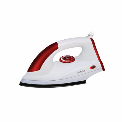 Pringle Light Weight Dry Iron | 12 Months Replacement Warranty | Japanese Quick Heat Technology Iron Press | Iron box for Clothes | Shock Proof Iron ( DI-1106-Red, 1000 Watts, 0.7 KG) I Made In India