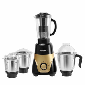 Pringle Magnus 800 Watts Mixer Grinder with 4 Jars | 3 Stainless Steel Multipurpose Jars & 1 Juicer Jar | ABS Body | Heavy Duty Motor | 5 Year Warranty on motor |