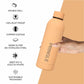 Pringle Como Hydrosteel Bottle | Stainless Steel Vacuum Insulated Flask 500ml| Hot and Cold Water Bottle | Double Walled Bottle for Home, Office, Travel – Peach