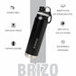 Pringle Brizo 800ml sports water bottle | Hydrosteel Stainless Steel Vacuum Flask: Leak-Proof | Sipper Bottle with Secure Lid & Large Capacity | Ideal for, Office, Gym, Travel (Black)