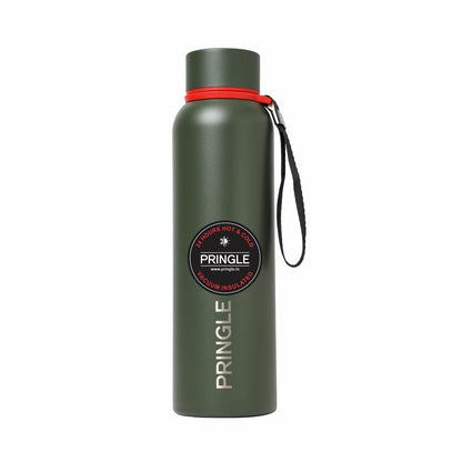 Pringle Ariel 520ml Hydrosteel Bottle, Green | 24 Hours Hot and Cold | Easy to Carry | Rust & Leak Proof | Tea | Coffee | Office| Gym | Home | Kitchen | Hiking | Trekking | Travel Bottle