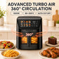 AirPro DLX 5L Air Fryer| OneTouch Digital Display| 1500W| 8 Presets