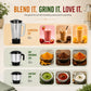 Soul 3 Jars Mixer Grinder 650W  | 45 Min Non Stop Running | 2 SS Jars, 1 Juicing Jar | SS Blades | 5 Yr Onsite Warranty | (Soul_MG_3Jar_Black)