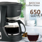 Mocha 4 Cup Drip Coffee Maker | 650W | 600 ml Capacity | Anti-Drip & Keep Warm Function | Auto Pause Feature