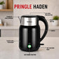 Haden Electric Kettle Double Wall 1.8L With SS 304-1500W with Keep Warm Function, Boil Dry Protection & Auto-Shut Off (Black)