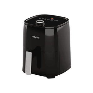 Pringle AF1409 Manual Air Fryer 2.8L For Home With Timer Control Fry, Grill, 360° High Speed Air Circulation Technology 1200 W with Non-Stick Basket- Black