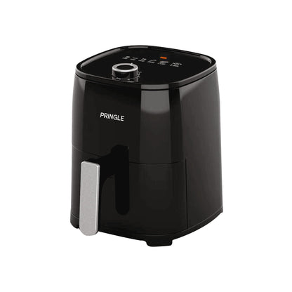 Pringle AF1409 Manual Air Fryer 2.8L For Home With Timer Control Fry, Grill, 360° High Speed Air Circulation Technology 1200 W with Non-Stick Basket- Black