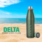 Pringle Delta 550ml Hydrosteel Bottle with Steel Flask and Vacuum Flask & Thermosteel | Stainless Steel. Leakproof | Rustproof and Sweat-Free | Ideal for Hot and Cold Beverages - Green