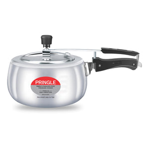 Pringle Platinum Triply Stainless Steel Inner Lid Pressure Cooker 5 Litres - ISI Certified, Silver (Induction And Gas Stove Friendly) With 60 Months Warranty | First In India