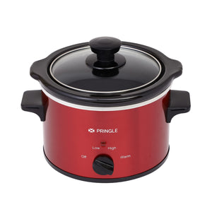 Pringle Electric Single Slow Cooker | Ceramic Pot with Glass Lid | Copper Color FW 1810 - Capacity 1.5L- 1 Year Onsite Warranty