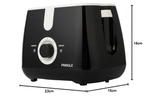 2-Slice Bread Toaster | 750W | Wide Slots | Browning Control | Black