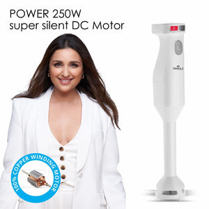 PRINGLE HB111 Hand Blender 250Watt | White | ISI-Marked| 12 Months Onsite Warranty
