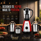Soul Maxx 650W Mixer Grinder with 3 SS Jars (Liquidizing, Wet, Dry & Chutney) & Juicer Jar | SS Blades | 5 Yr Onsite Warranty | Red