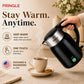 Haden Electric Kettle Double Wall 1.8L With SS 304-1500W with Keep Warm Function, Boil Dry Protection & Auto-Shut Off (Black)