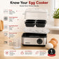 2-in-1 Egg Boiler & Poacher 550W | 3 Boiling Modes | SS Body | Auto Shut-Off