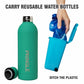 Pringle Como 4pcs Hydrosteel Bottle | Stainless Steel Vacuum Insulated Flask 500ml| Hot and Cold Water Bottle | Double Walled Bottle for Home, Office, Travel – Assorted