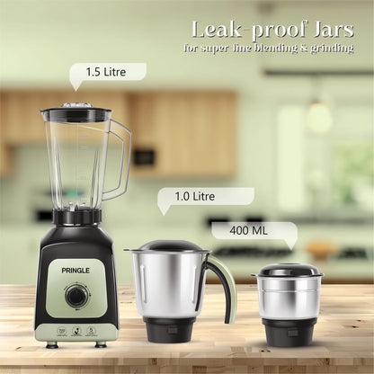 Pringle Thunder Pro 700Watt Juicer Mixer Grinder with 3 Jars for Grinding, Mixing, Juicing with Powerful Motor by Pringle