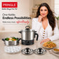 1.5L MultiChef Multi Kettle 3-in-1 Multipurpose Cooker | Egg Boiler, Steamer & Idli Maker | Stainless Steel Stand | 1350W | Silver (Multichef_Steamer_1.5)
