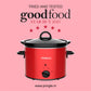 Pringle Electric Slow Cooker 4 Liter with indicator light| Ceramic Pot with Glass Lid | Red Color FW 1809 (Single)