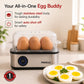 2-in-1 Egg Boiler & Poacher 550W | 3 Boiling Modes | SS Body | Auto Shut-Off