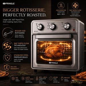 Air Fryer Oven 5-in-1 | 22L | 1650W | Convection Oven, Aero Crisp Technology | Large Capacity | Black