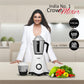 Pringle 2 Jar Mixer Grinder| 500W Powerful Motor | [ISI] Certified | 304 Grade SS Blade| 2 SS Jars Liquidizing Jar (1 Litres) Chutney Jar (0.4 Litres)3 Speed Options with Whip (1 Year Warranty)