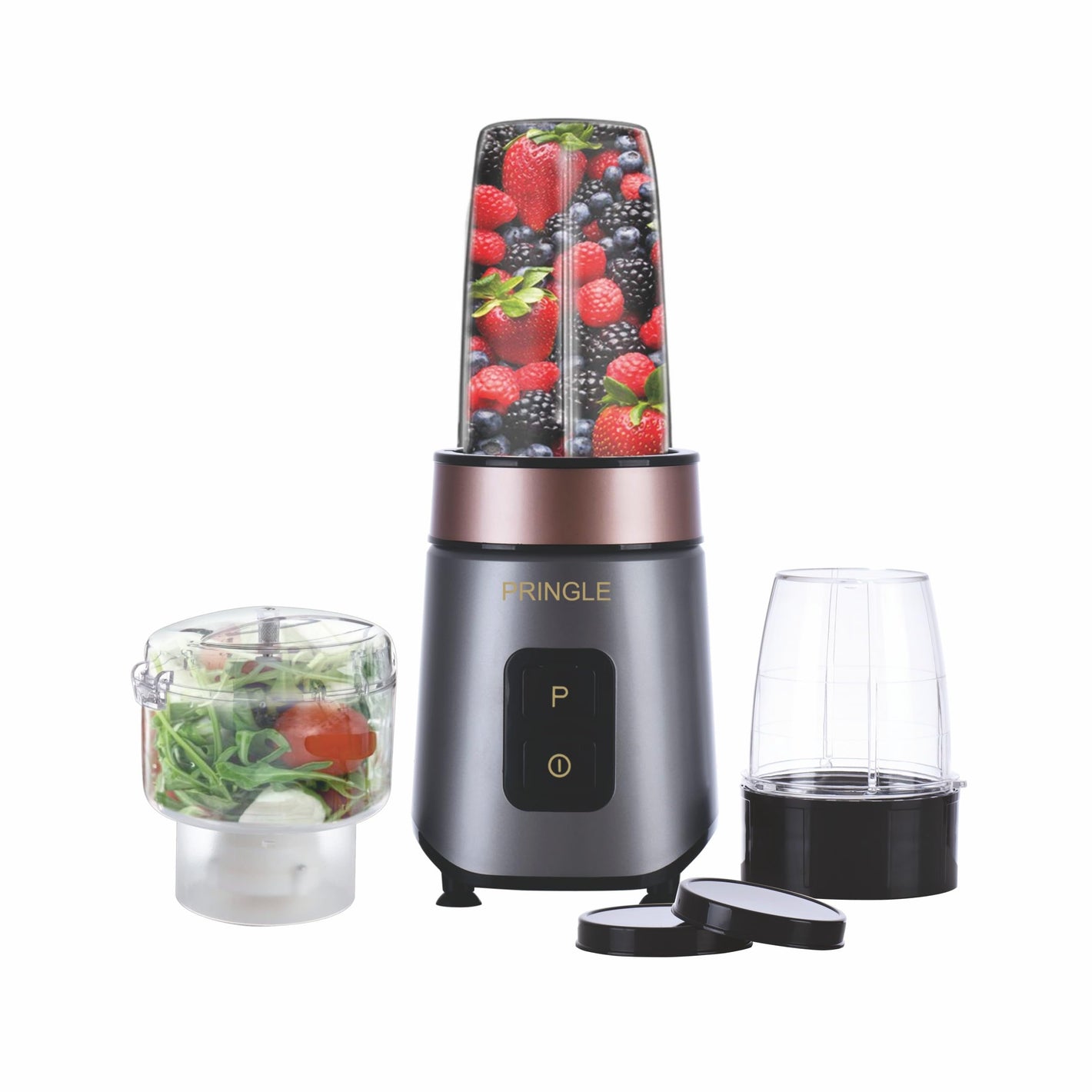 Pringle NB104 Nutri Blender Juicer, Mixer, Grinder & Chopper|Complete Kitchen Machine|600 Watts 100% Full Copper Motor|Unbreakable Jars|2 Years Warranty