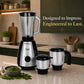 Soul 3 Jars Mixer Grinder 650W  | 45 Min Non Stop Running | 2 SS Jars, 1 Juicing Jar | SS Blades | 5 Yr Onsite Warranty | (Soul_MG_3Jar_Black)